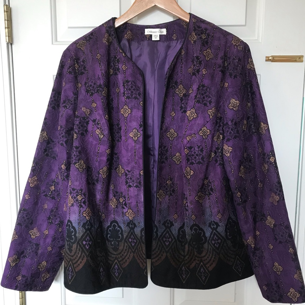 Cold water Creek Women’s Elegant Jacket Size 20